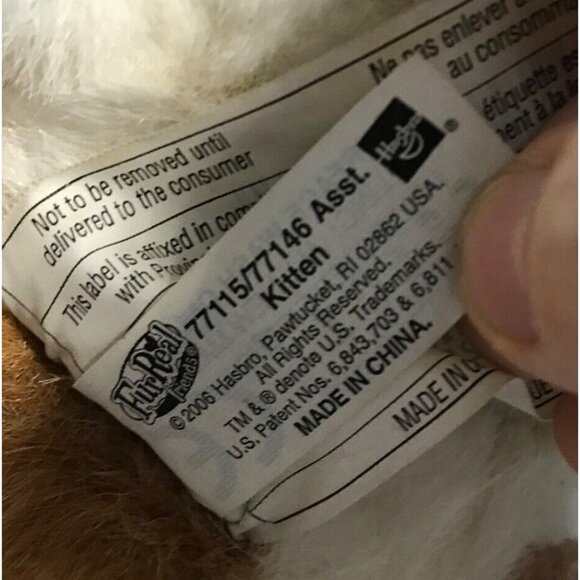 Fur Real Friends CALICO KITTEN Cat 2006 Plush Animal Toy WORKING Hasbro - Picture 14 of 16